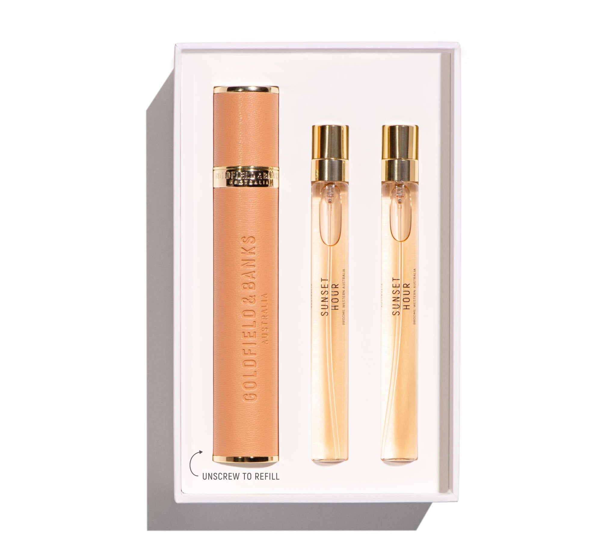 Discover Sunset Hour Deluxe 10ml Duo Coffret - Goldfield & Banks Eau de Parfum