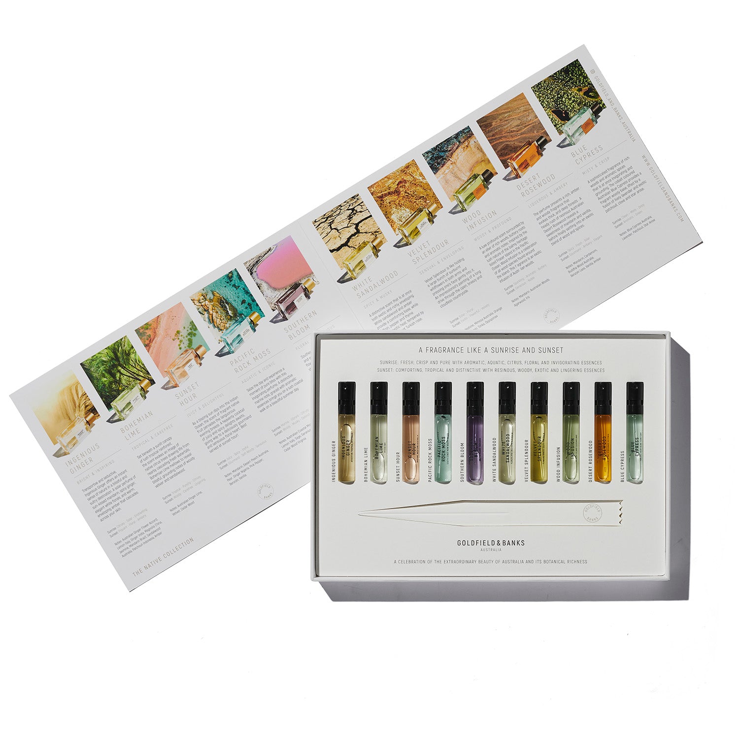 Discovery Sample Collection 10 x 2ml -- Goldfield & Banks Australia - Eau de Parfum